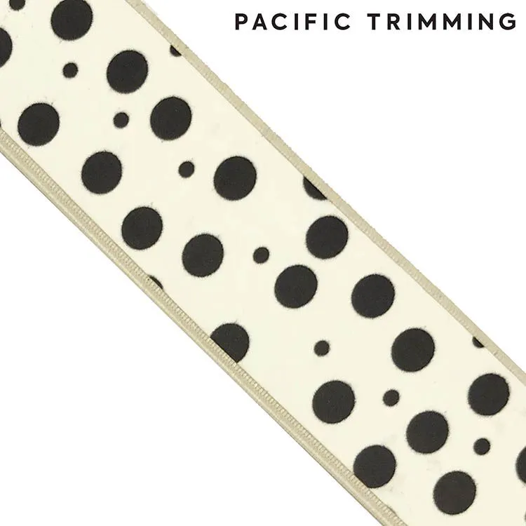 1 3/16 Inch Dot Patterned Glow in the Dark Elastic