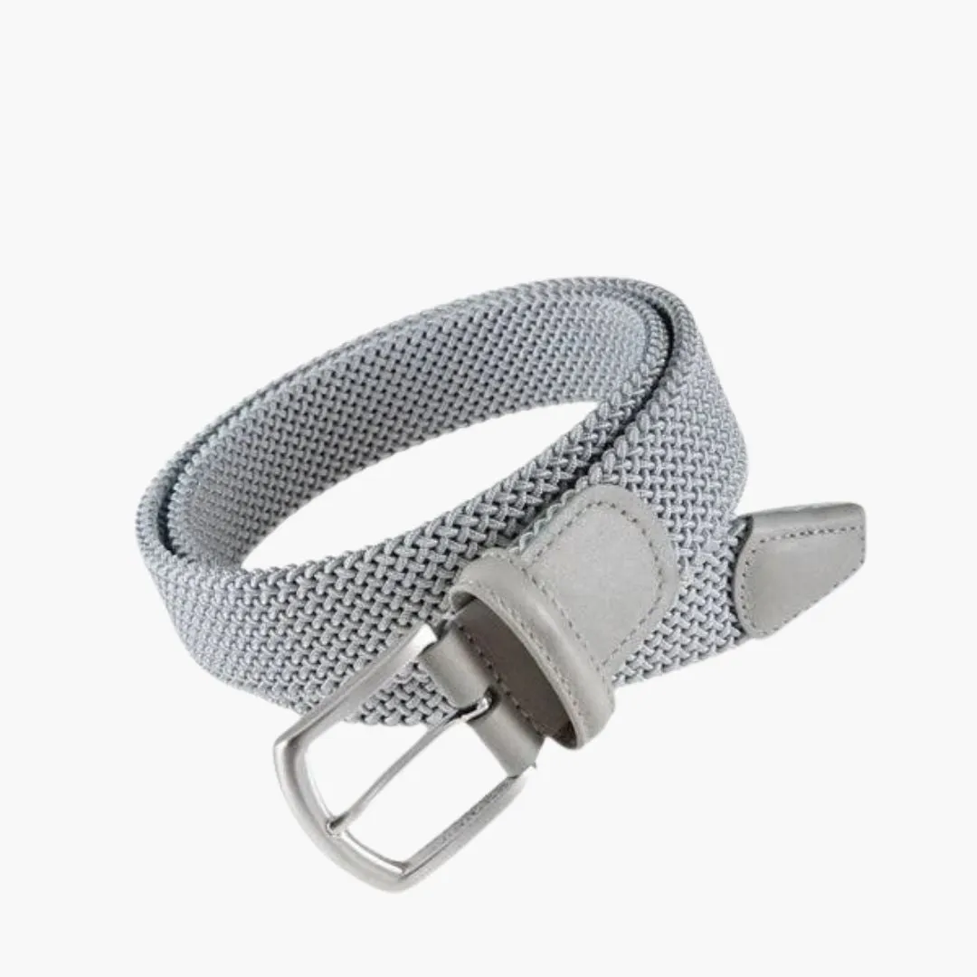 3.5cm Woven Elastic Belt (Grey   White)