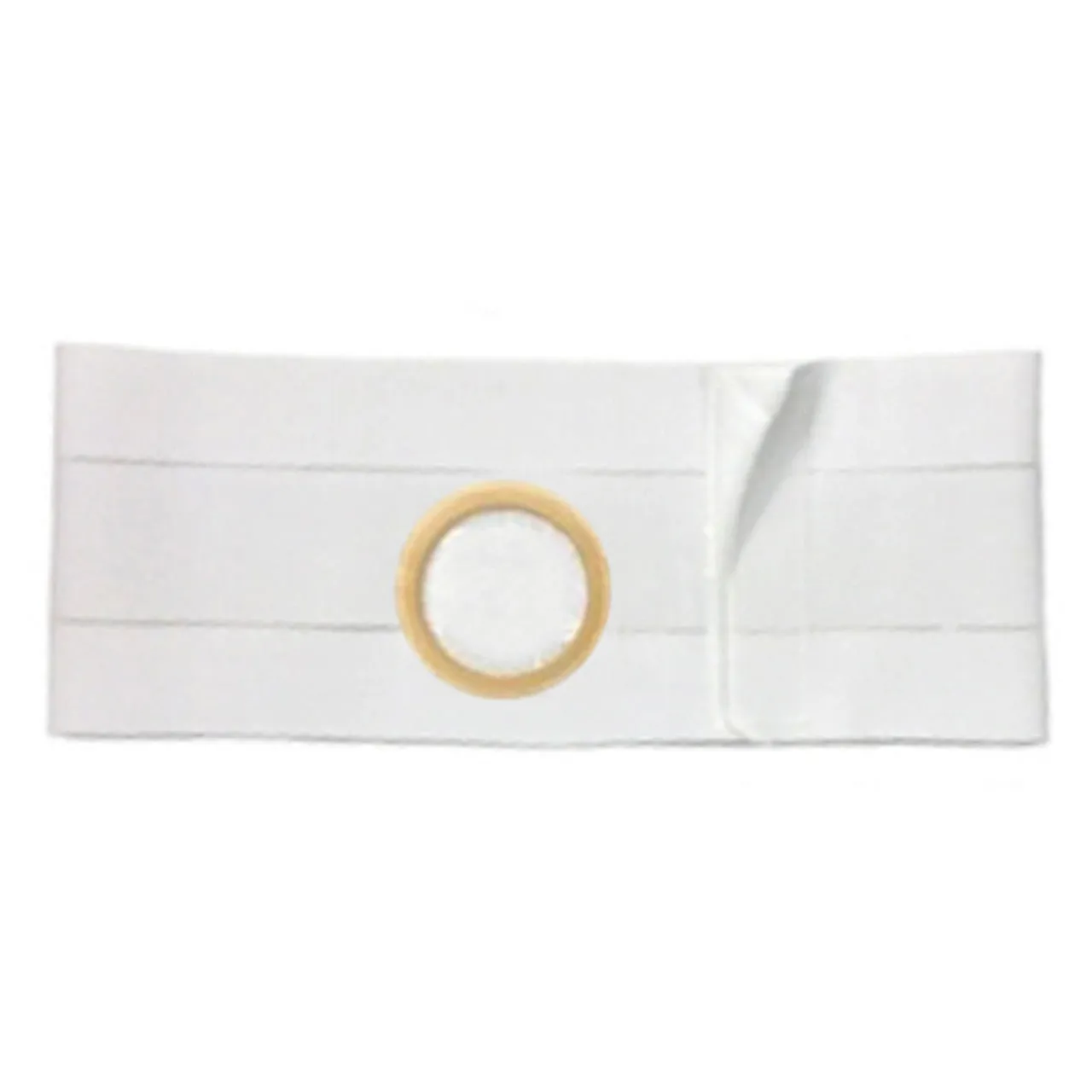 5" White, Regular Elastic, Flat Panel Belt, 2X-Large, 3" Center Opening