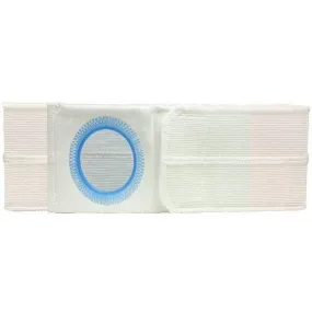 6" Left, White, Regular Elastic, Flat Panel Belt, 2X-Large, 3-1/8" Opening Placed 1" From Bottom