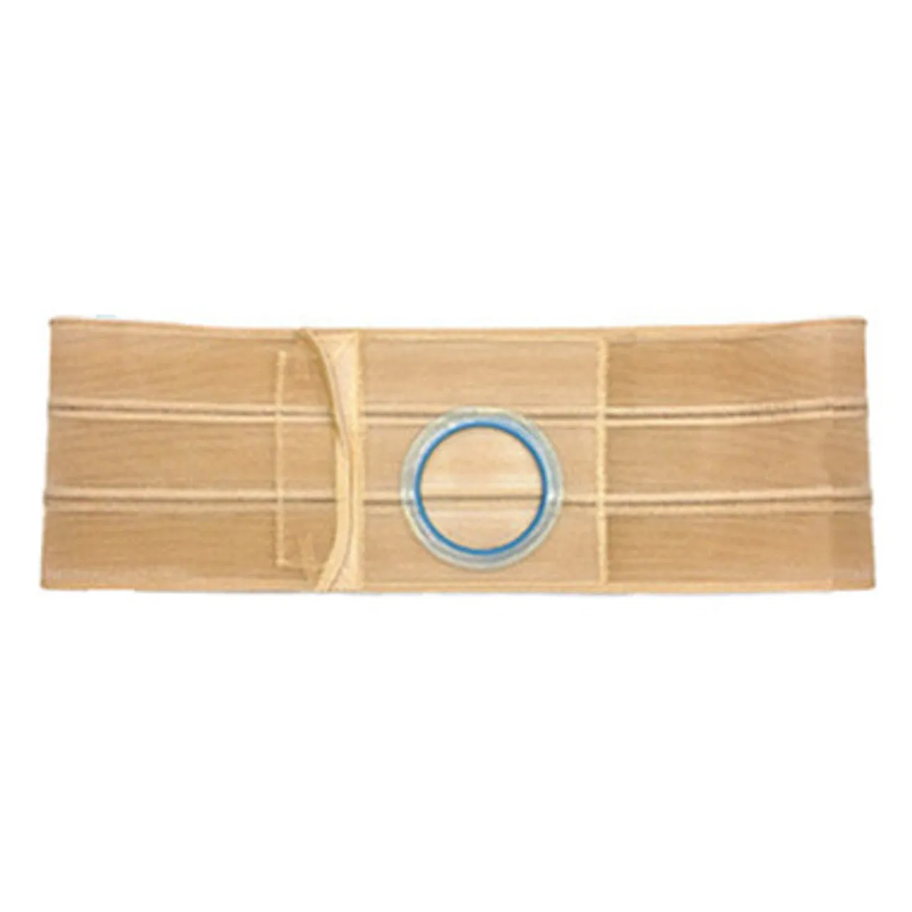 6" Right, Beige, Cool Comfort, Flat Panel Belt, Large, 4-1/2" Cloth Bias Opening Placed 1" From Bottom