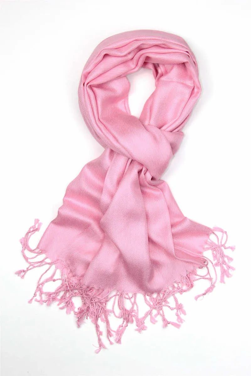 Achillea Pink Pashmina Scarf