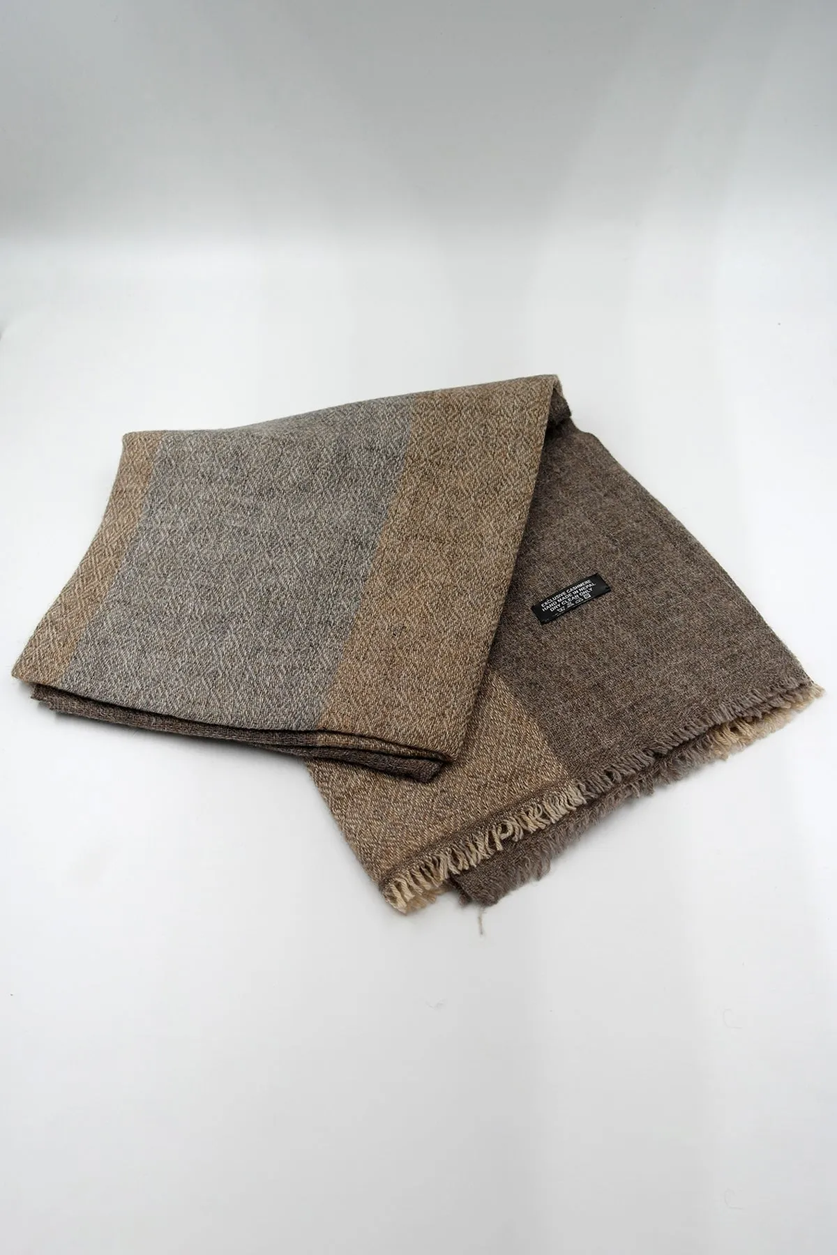 Beige and Grey color Pashmina Shawls for Women