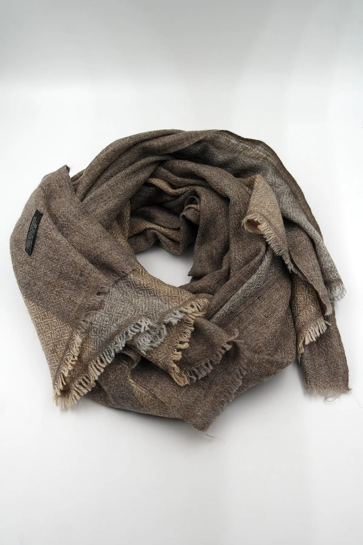 Beige and Grey color Pashmina Shawls for Women