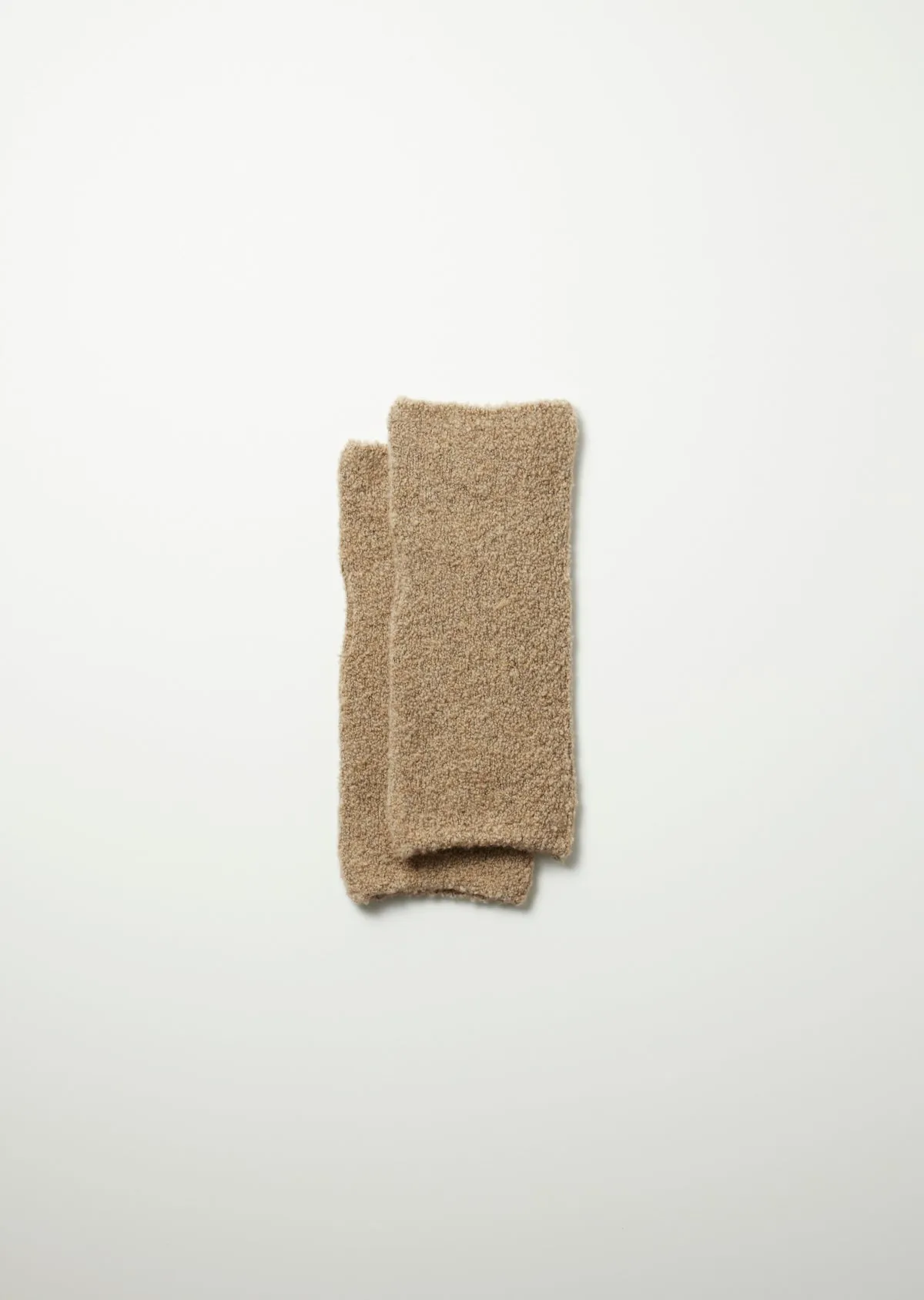 Beige Wool Fleece Hand Warmer