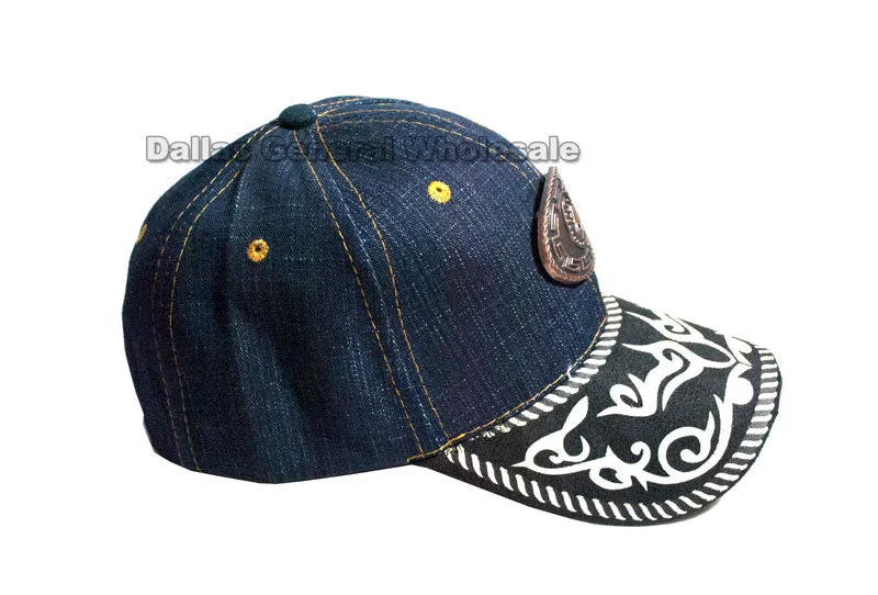 Brass Horse Denim Casual Caps Wholesale