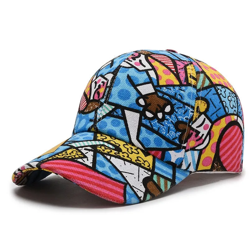 Cartoon Print Baseball Caps