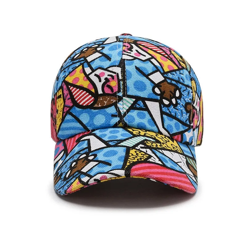 Cartoon Print Baseball Caps