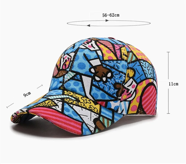 Cartoon Print Baseball Caps