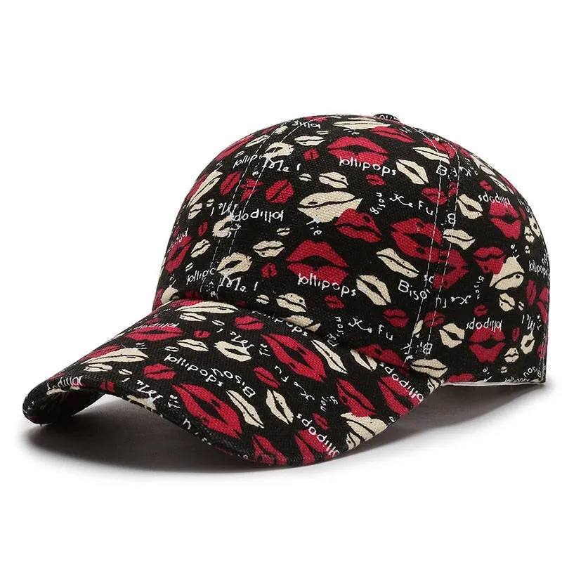 Cartoon Print Baseball Caps