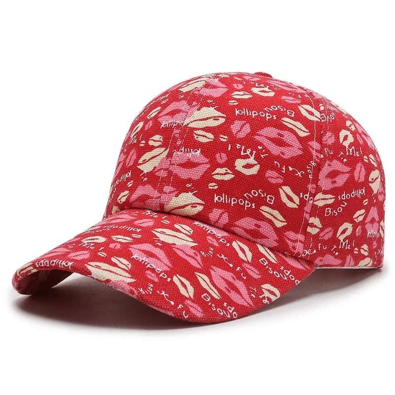 Cartoon Print Baseball Caps