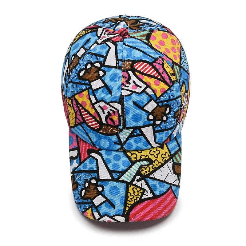 Cartoon Print Baseball Caps