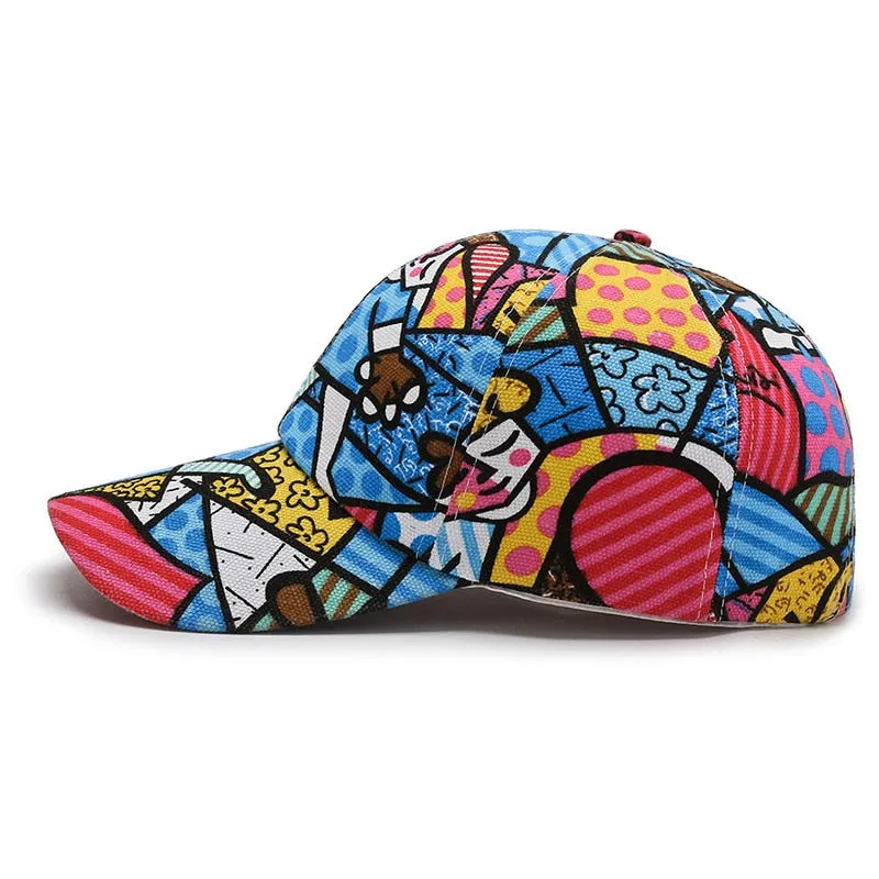 Cartoon Print Baseball Caps