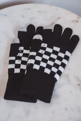 Checker Wool Gloves