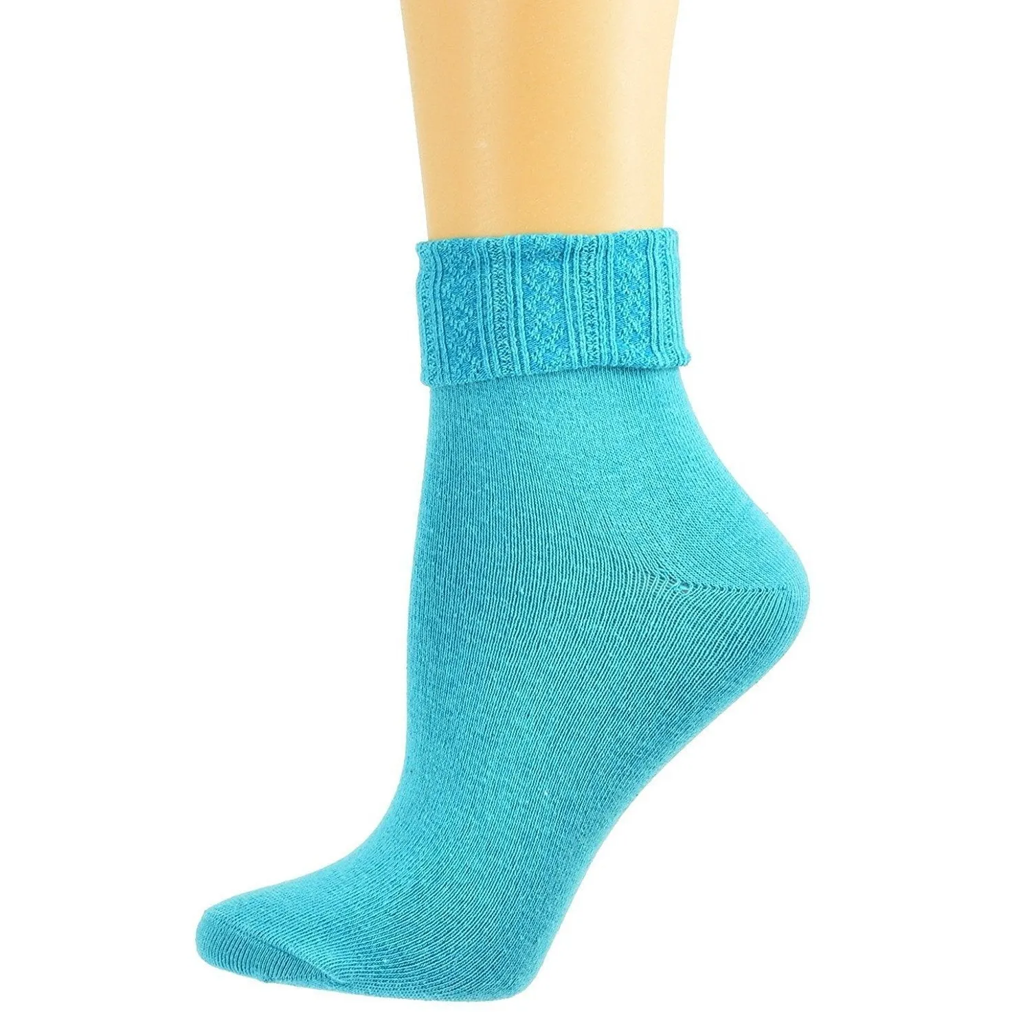 Colorful Socks - Sierra Socks Women Triple Cuff Crew Cotton