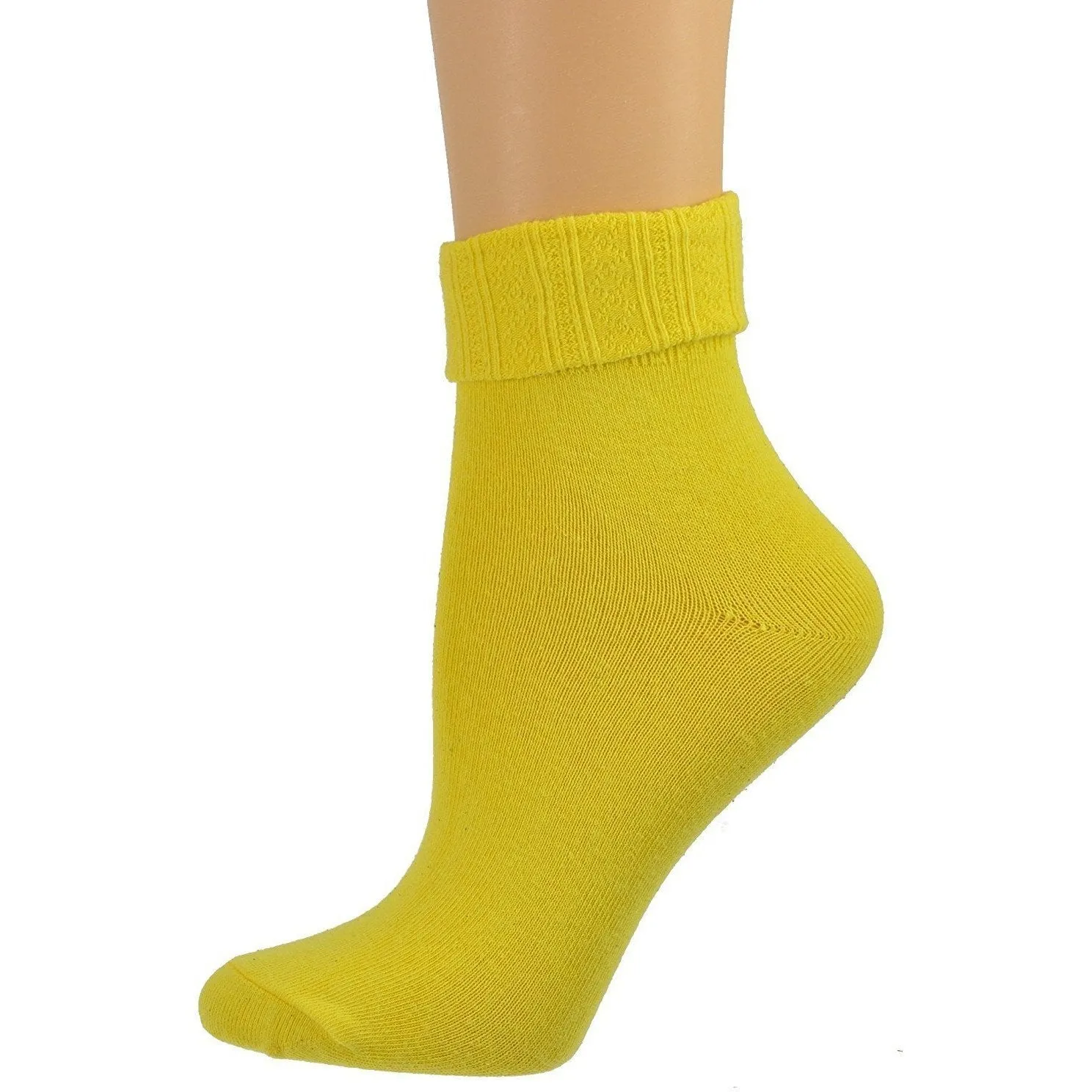 Colorful Socks - Sierra Socks Women Triple Cuff Crew Cotton