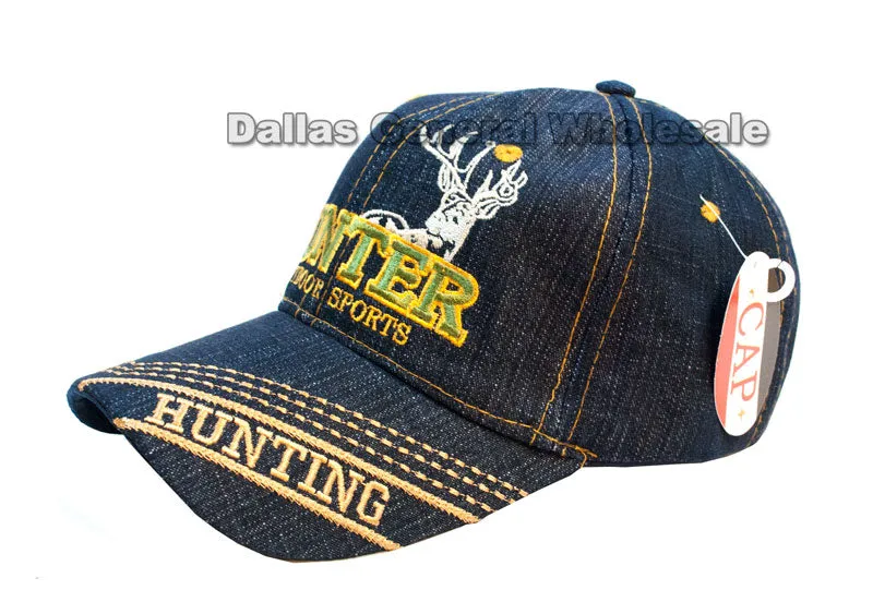 Deer Hunting Denim Casual Caps Wholesale