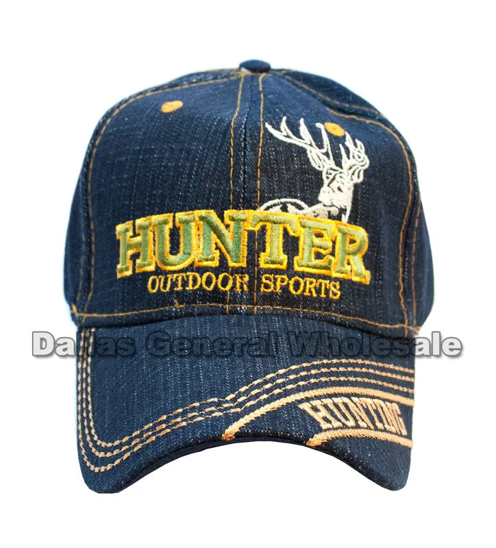 Deer Hunting Denim Casual Caps Wholesale