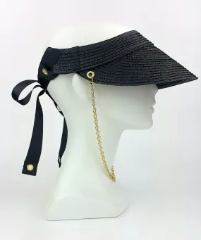 DMC Straw Visor (black)