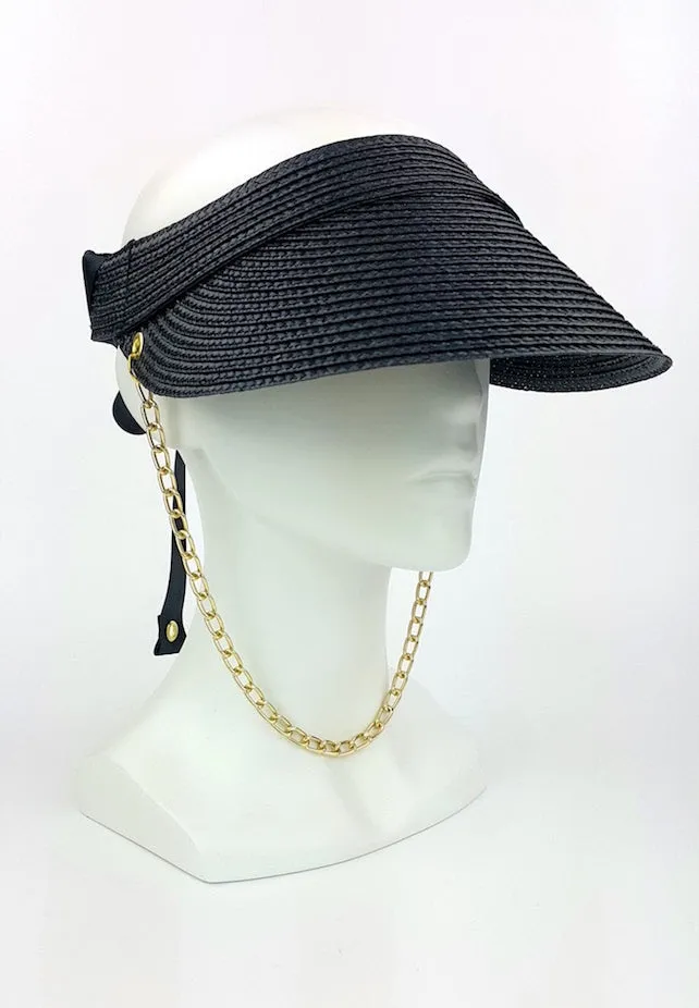 DMC Straw Visor (black)