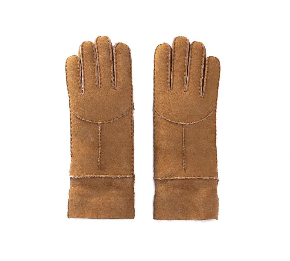 EVERAU® Ladies Gloves Fluffy Sheepskin Wool Stacey