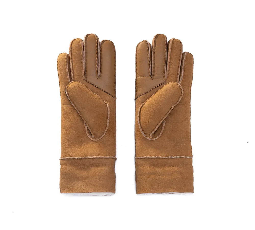 EVERAU® Ladies Gloves Fluffy Sheepskin Wool Stacey