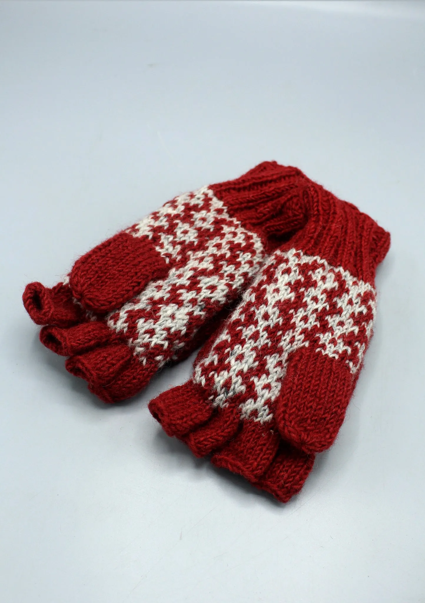 Hand knit Cat Mittens