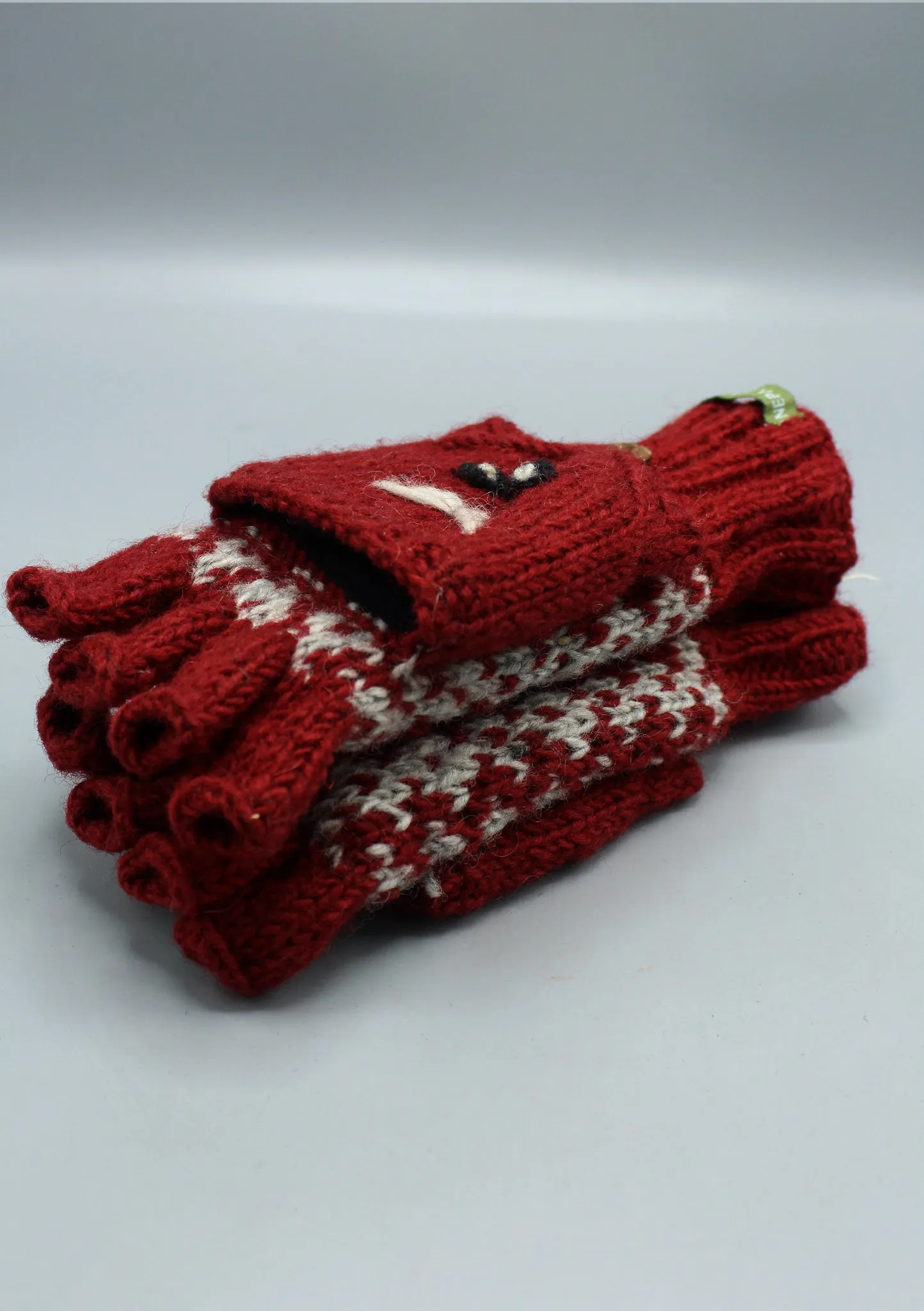 Hand knit Cat Mittens