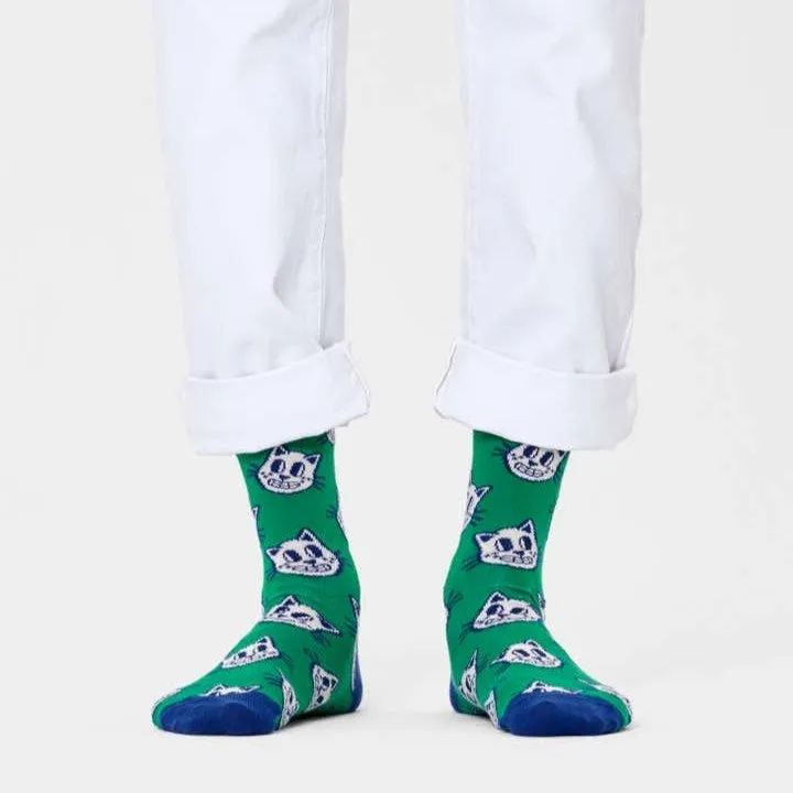 Happy Socks: Cat Green