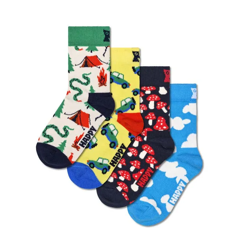 Happy Socks: Gift Set Kids Little Camper 4pk 4-6Y