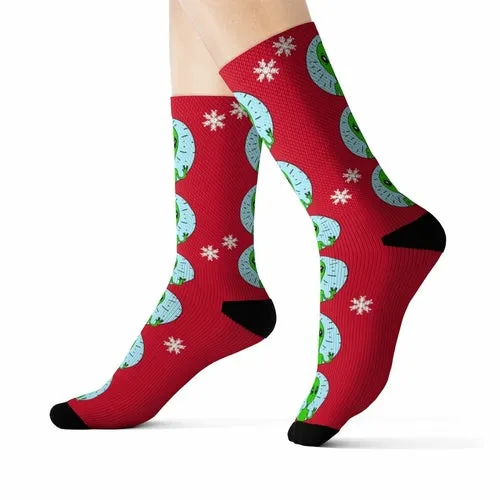 Holiday Weird Alien Socks - Unisex