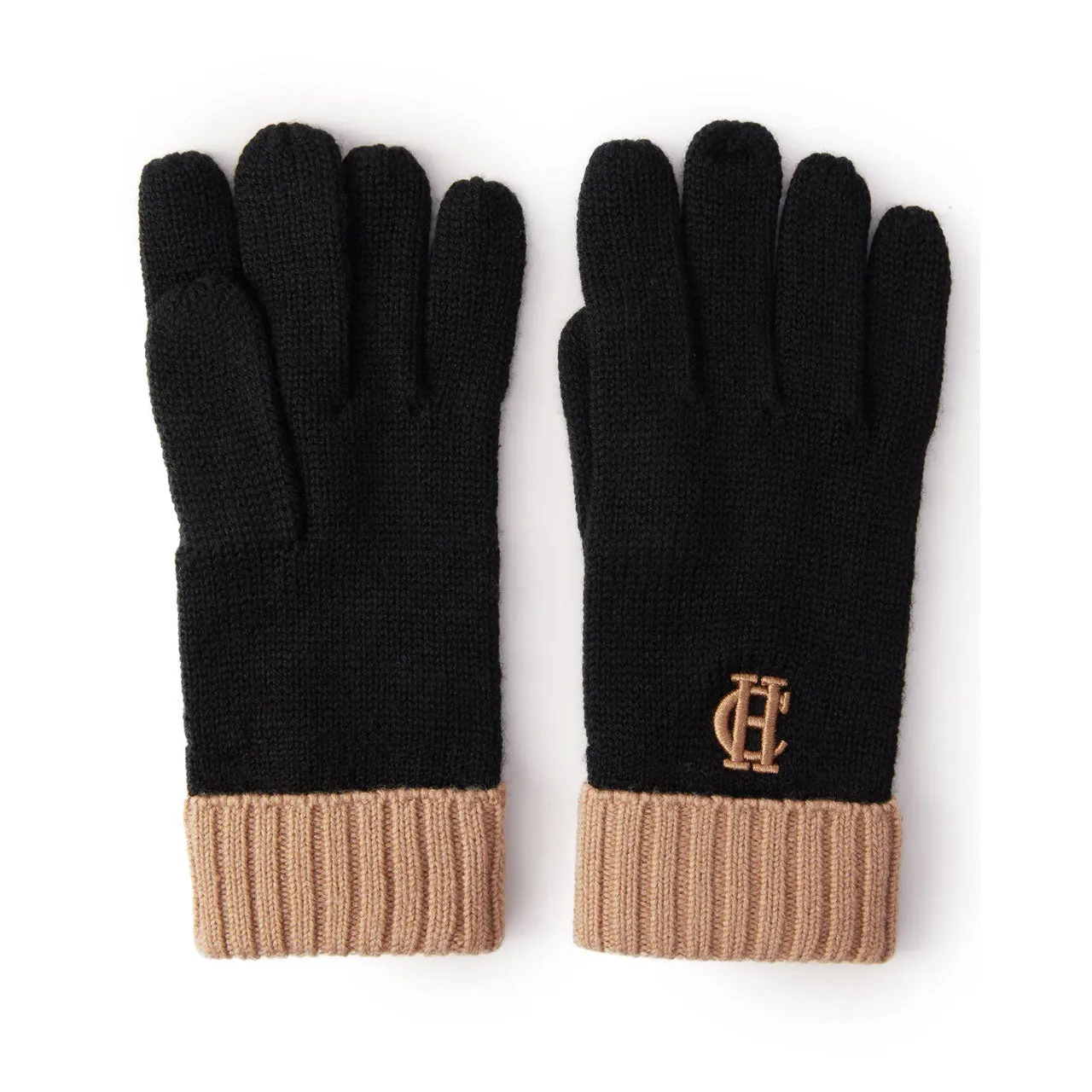 Holland Cooper Ladies Chelsea Logo Knitted Gloves