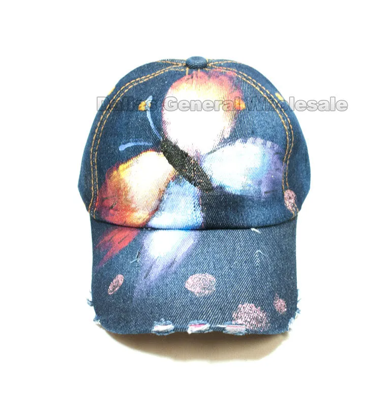 Ladies Fashion Denim Caps Wholesale