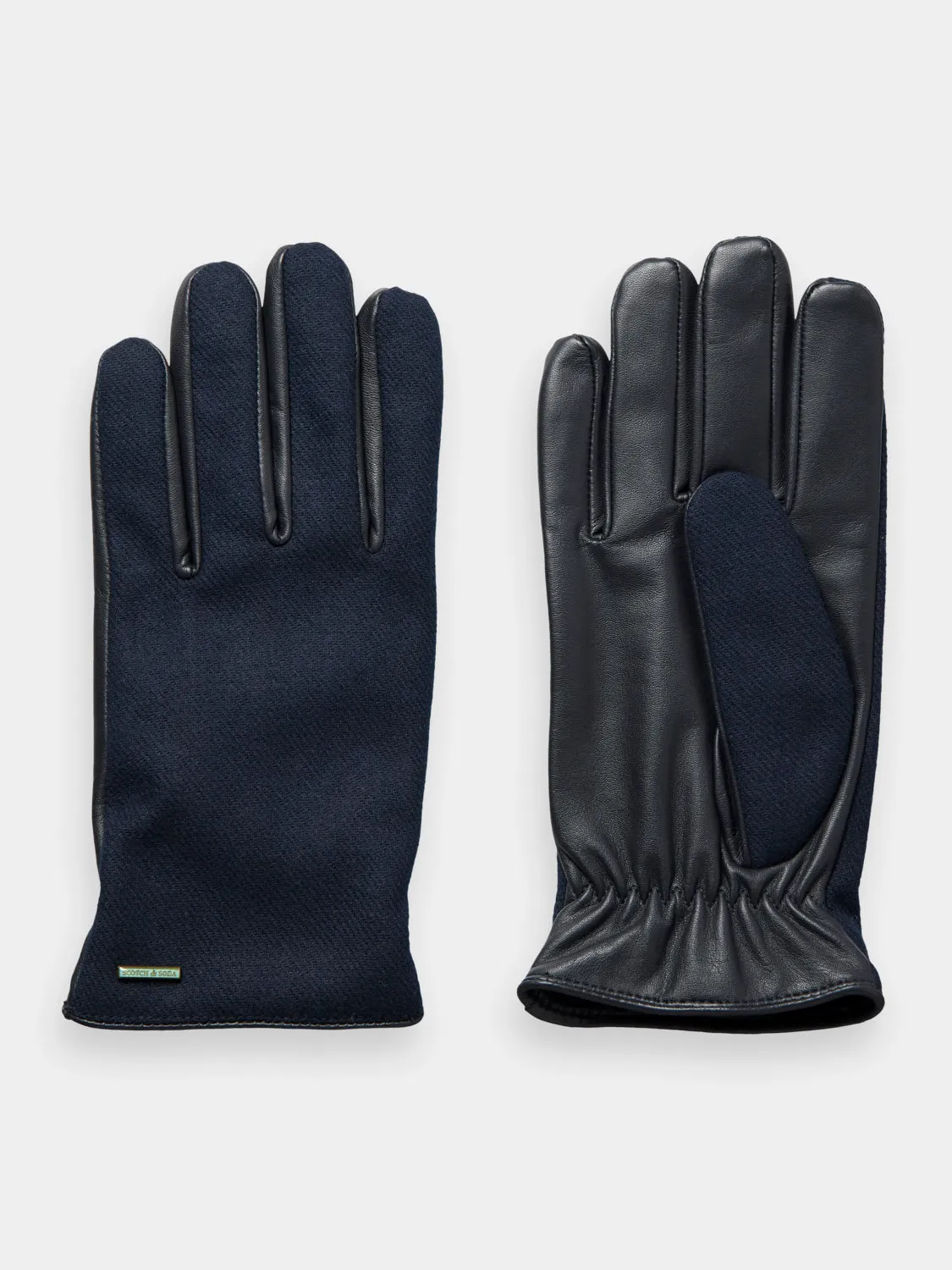 Leather & wool gloves