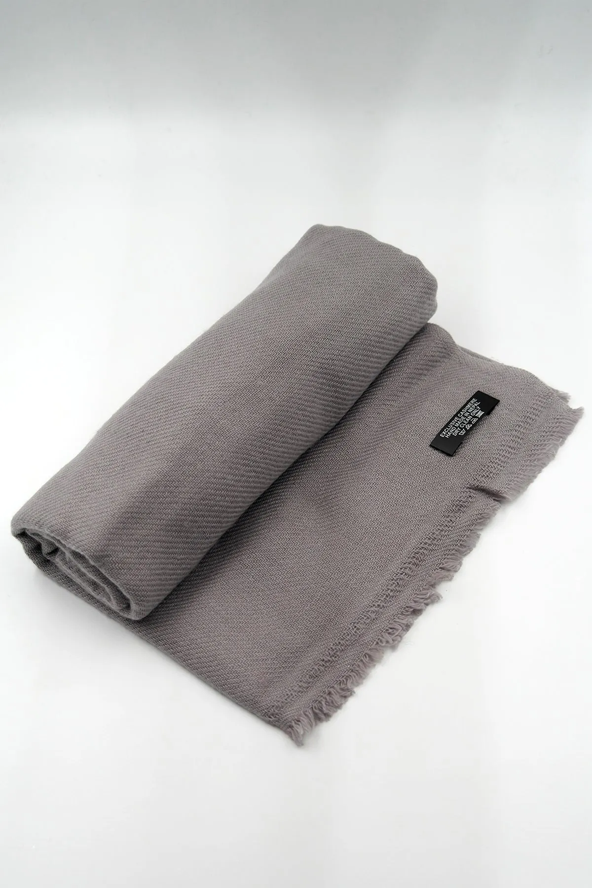 Light Grey Color Pure Pashmina Shawl