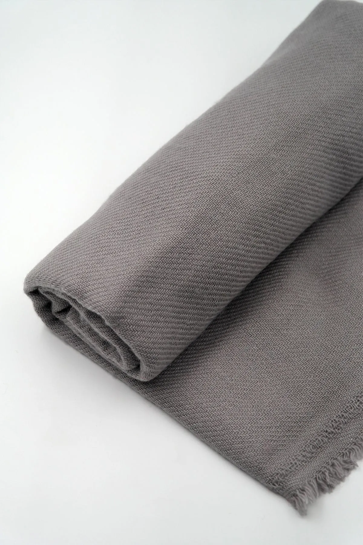 Light Grey Color Pure Pashmina Shawl