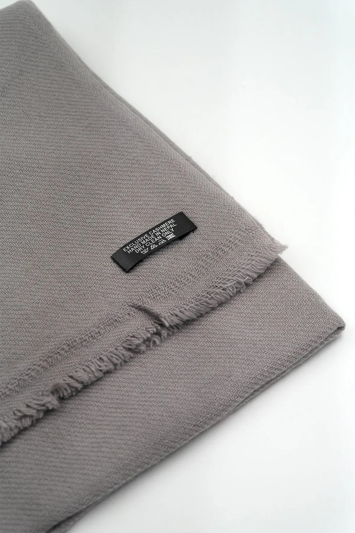 Light Grey Color Pure Pashmina Shawl