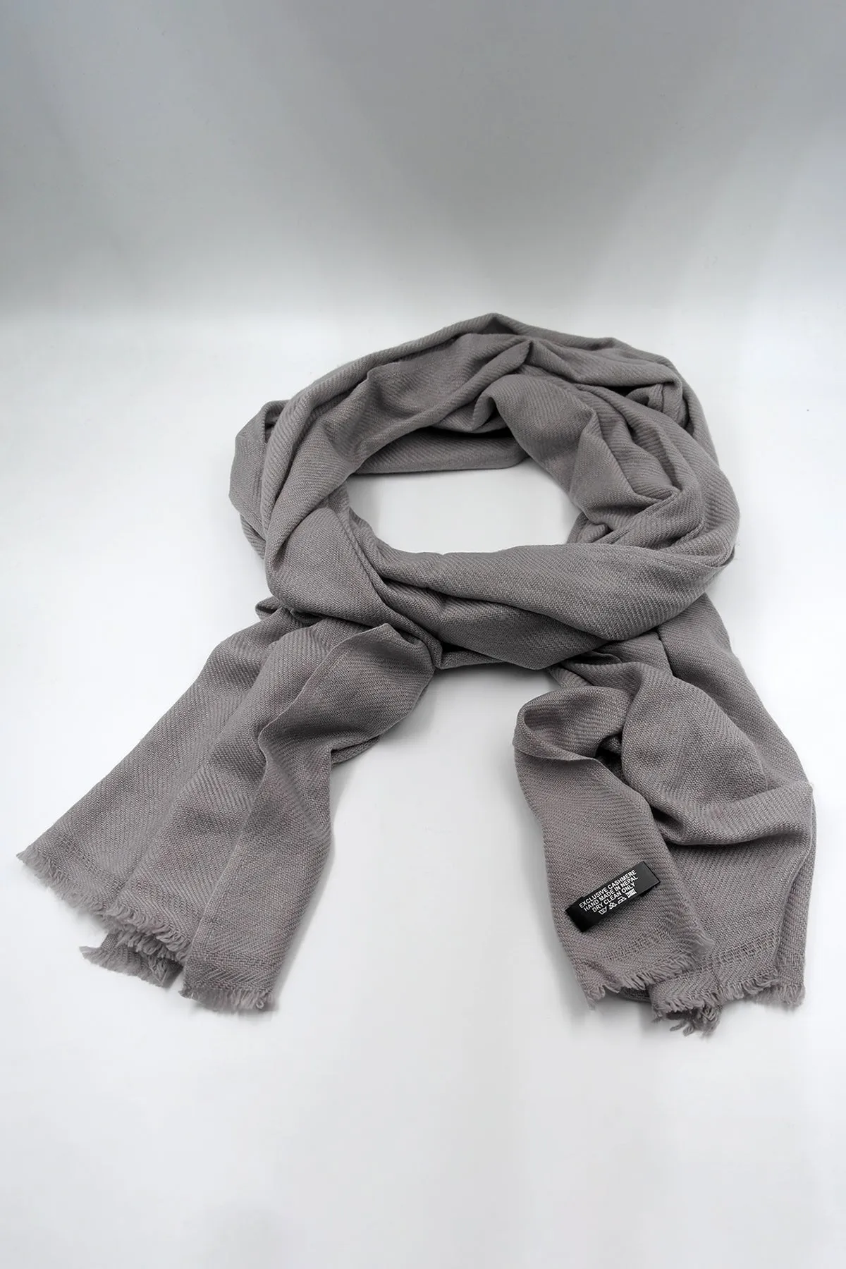 Light Grey Color Pure Pashmina Shawl