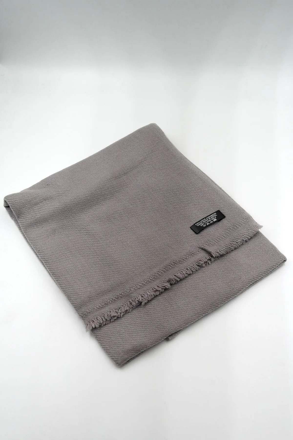 Light Grey Color Pure Pashmina Shawl