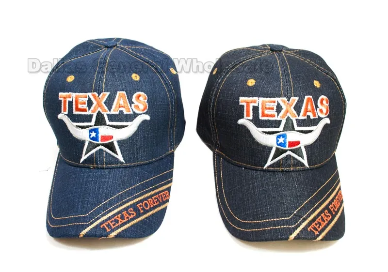 Lone Star State Denim Caps Wholesale