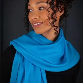 Luxe Merino Silk Shawl Dark Turquoise