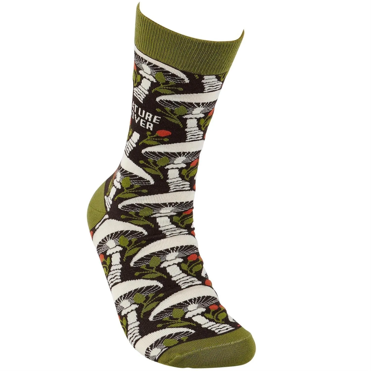 Nature Lover Socks | Mushroom Pattern Design