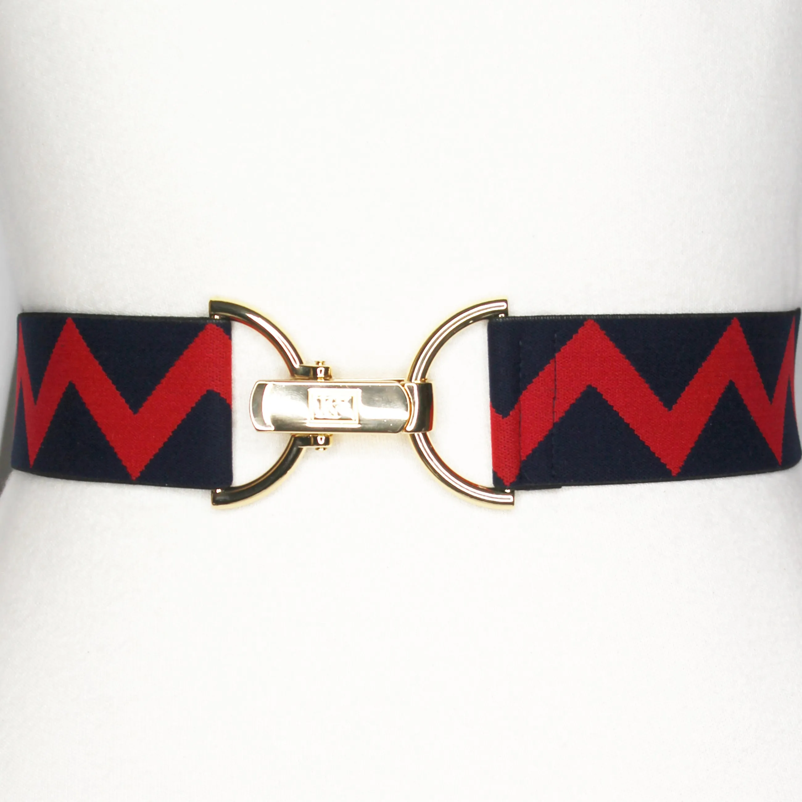 Navy and Red Zig Zag