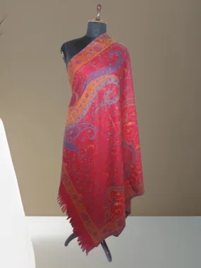 Needle Work Shawl | Woolen Shawl | Multicolour