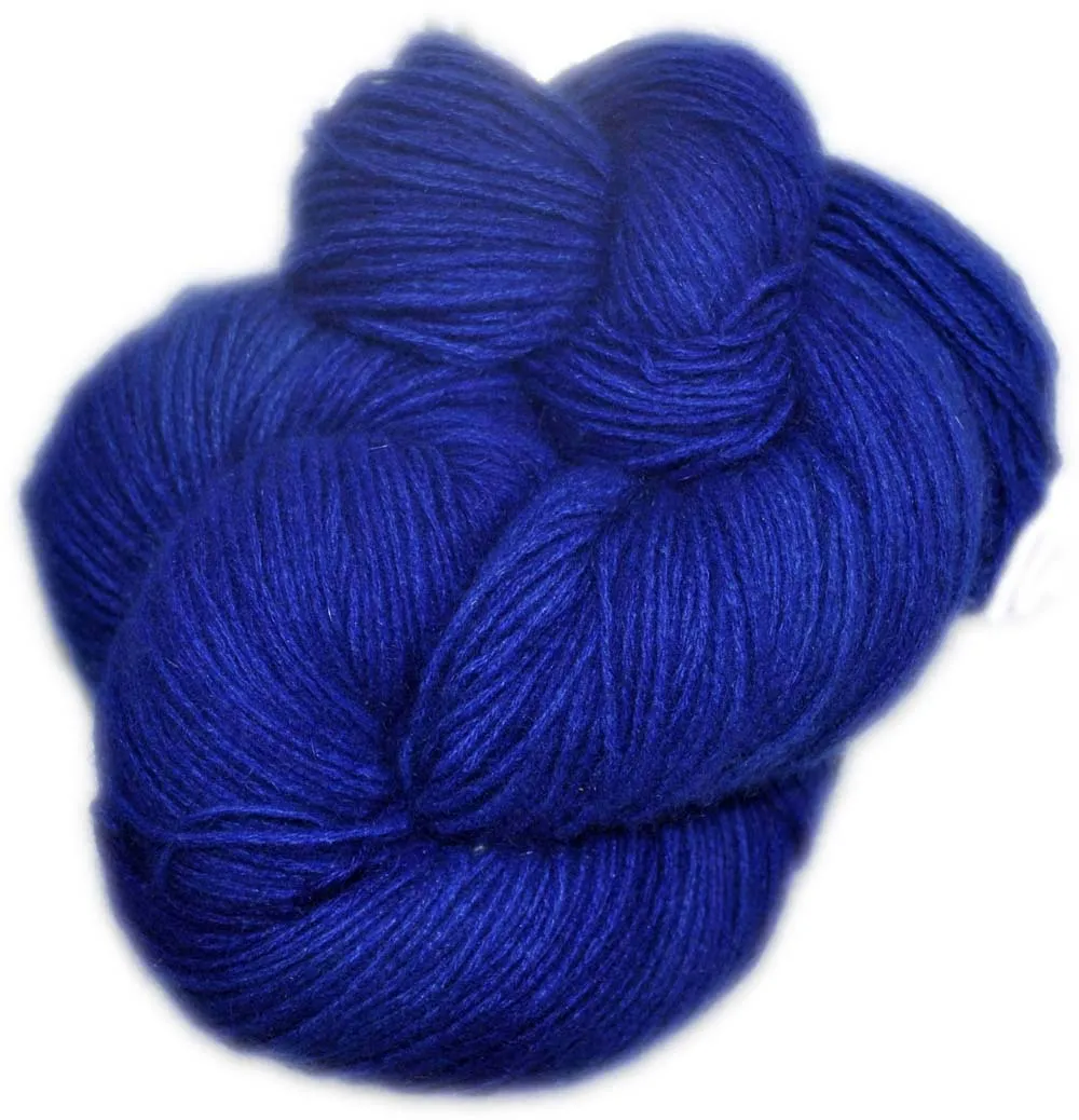 New Zealand Possum Yarn - Hand Dyed Cobalt