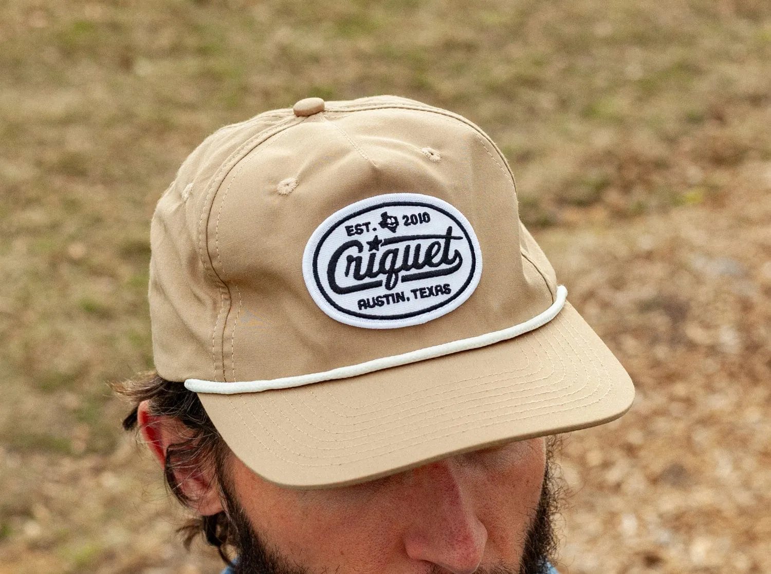 Performance Rope Hat - Criquet Star Patch - Khaki