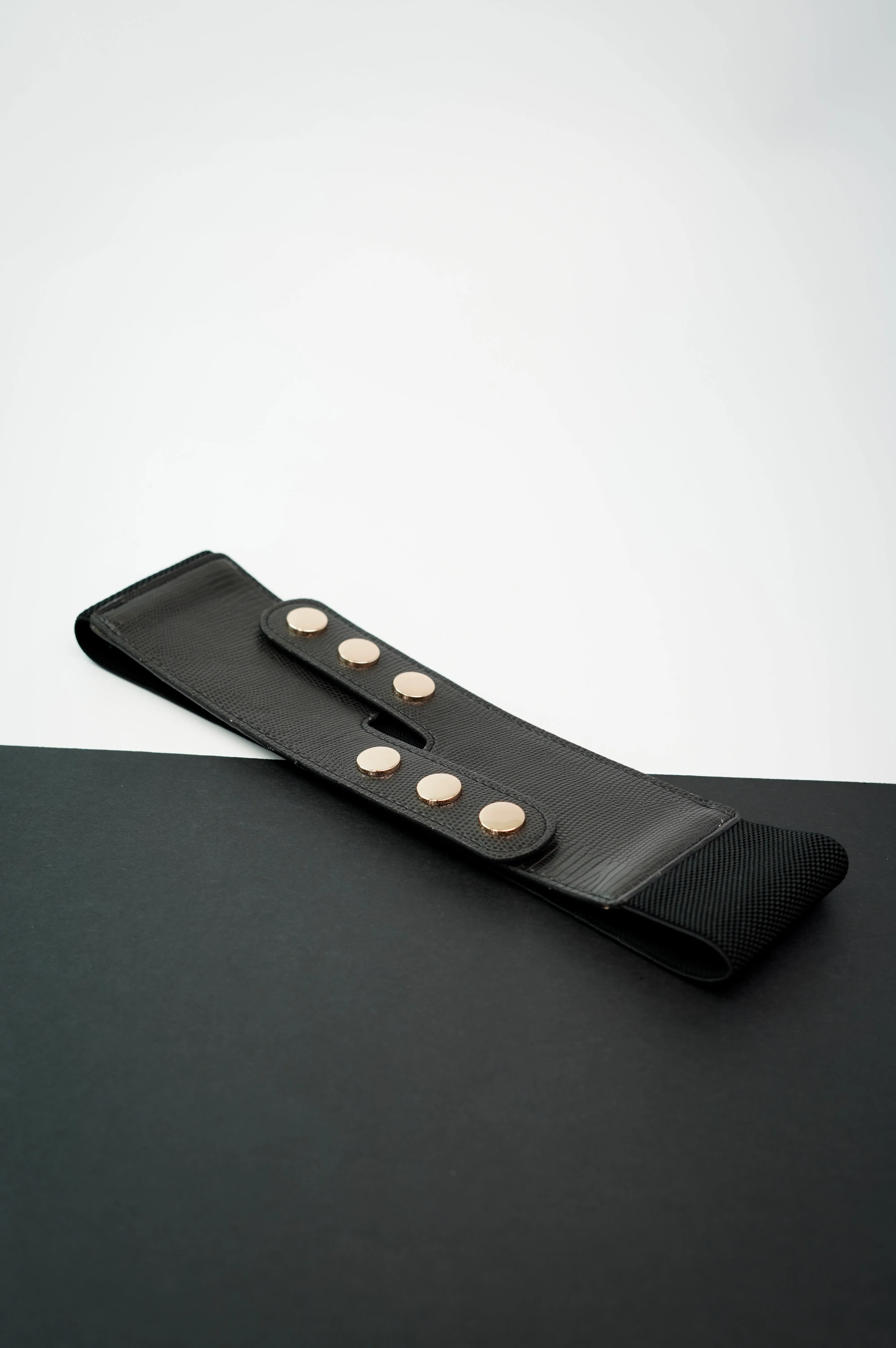 Pistol Black Elastic Belt