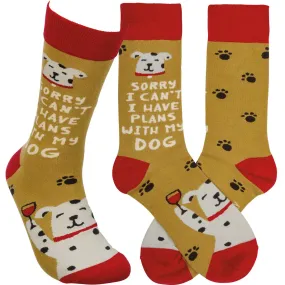 Plans With My Dog Socks