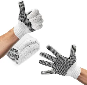 PVC String Knit Work Gloves 9.5 Size Pack of 480 Safety Work Gloves