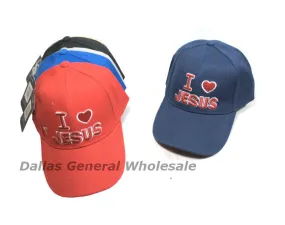 "I love Jesus" Adults Casual Caps Wholesale